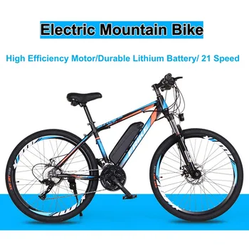 חשמלי Mtb 48V 1000W E-Bike 26*1.95 שמן צמיג שלג אופניים חשמליים עם סוללת ליתיום 21 מהירות אופניים חשמליים