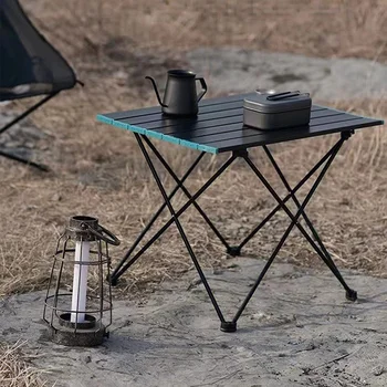 ברביקיו, מרפסת החוף שולחן מדף פינת אוכל קטן נייד גן שולחן דיג קפה מסה Plegables ציוד מחנאות MZY35XP