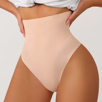 גבוהה המותניים Shapewear פונג בגוף של נשים-התאמה למותניים הרזיה מכנסיים Ice משי סקסי שליטה התחתונים הגוף מעצב לנשים