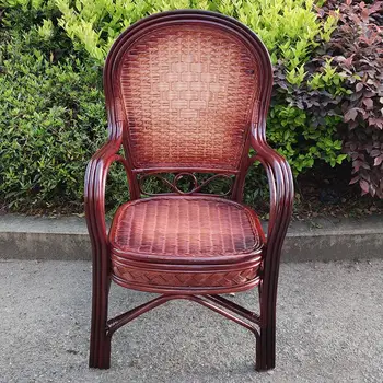 חם למכור טבעי נצרים כיסאות עבור קשישים, בודדים למשרד כסאות מחשב גב גבוה הכיסאות, פנאי מרפסות