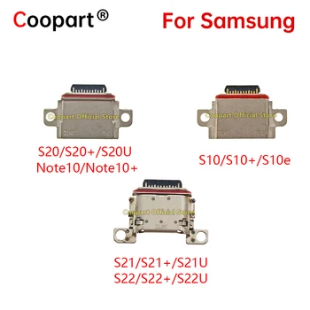 2pcs USB לטעינה יציאת תקע המטען Dock Connector עבור Samsung Galaxy S22 S10 בנוסף S10E S20U S20 הערה 10 פלוס S21+ S21 Ultra