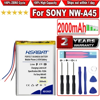 HSABAT 2000mAh סוללה עבור Sony NW-A45 רמקול