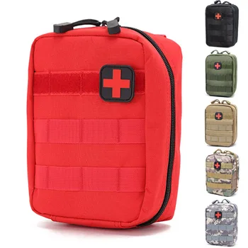 חיצונית טקטי התיק הרפואי נסיעות ערכת עזרה ראשונה עם הצלב האדום Molle EDC מותניים קמפינג טיפוס חירום הישרדות Pack