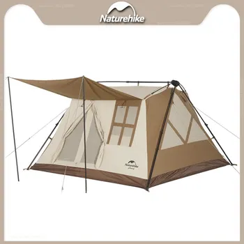 Naturehike הקלד - אוטומטי כותנה אוהל קמפינג תחת כיפת השמיים קל להגדיר 3-4 אנשים האט אוהלים חיצונית במהירות פתח האוהל.