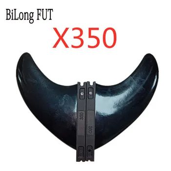 2PCS עומק 3.5 אינץ ' עבור BiLong פרווה תיבת גלשן סנפיר X350 שני הסנפירים האחוריים פיברגלס + ניילון גלישה סנפירים Bodyboard Wakeboard