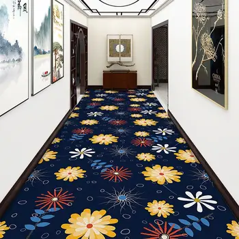 מותאמות אישית שנעשו מסדרון ארוך שטיחים האירופי, מדרגות, מסדרון עם שטיח החתונה מלון שטיח שטיחים שטח רצים פרח החלקה קומה אמא