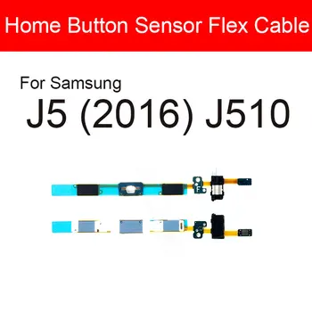 כפתור הבית להגמיש כבלים עבור Samsung Galaxy J5 (2016) J510 מקש תפריט להחזיר חיישן מגע + אודיו ג ' ק להגמיש את הסרט תיקון חלקים 