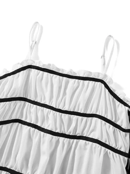 נשים להחליק את השמלה ללא שרוולים tie-up עם קפלים רופף מתנדנד שמלת קיץ ארוך שמלה למסיבת קוקטייל