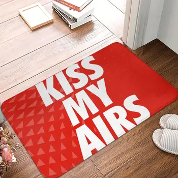 לנשק את ישודר החלקה מדרס לנעלי ראש ההייפ אדום לבן אמבטיה מטבח שטיח חיצוני השטיח בבית בעיצוב מודרני