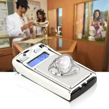 1 יח '- 100 גר ' /200g 0.01 g הדיגיטלי LCD בקנה מידה כיס מיני סולמות תכשיטים משקל היהלום איזון מטבח במשקל של הכלי
