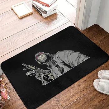 משחק Cod החלקה שטיחון אמבטיה שחור שינה שטיח שטיח ברוכים הבאים פלנל תבנית עיצוב