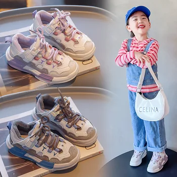 2023 אביב סתיו ילדים יוניסקס ומתאימים נעליים בנים בנות נעלי ספורט רשת לנשימה אופנה ילדים נעלי ספורט נעלי פעוט