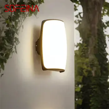 SOFEINA מודרני, וינטאג', מנורת קיר פשוט יצירתי LED חיצוני מנורות קיר חיצוני אטימות IP65 על וילה גינה מרפסת פרוזדור