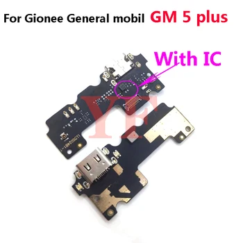איכות גבוהה עבור Gionee כללי מובייל GM5 GM 5 פלוס Usb יציאת הטעינה מחבר לוח חלק להגמיש כבלים עם מיקרופון מיקרופון