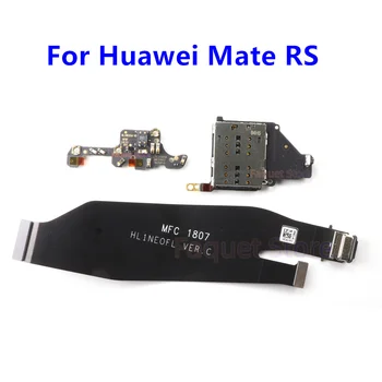 המקורי ב-Mate Huawei RS USB Pro Dock מחבר מטען יציאת טעינה להגמיש כבלים חריץ לכרטיס SIM לוח להחליף את החלק