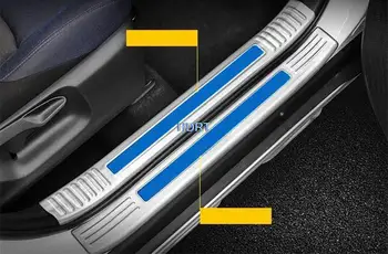 סגנון רכב היברידי גרסה הדלת אדן כיסוי גרירה צלחת שומר-מגן קישוט אביזרים לקצץ טויוטה CHR C-HR 2018 +