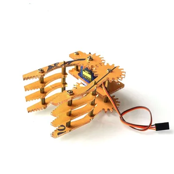 DIY מלחציים הצבת ערכת מכני דגם אקריליק זרוע הרובוט מניפולטור פאזל הרכבה, תמיכה sg90s עבור Arduino רובוטית החינוך