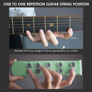 10-Key גיטרה האצבע מאמן האצבע חוזק יד לחזק מיומנות אימון אימון מאמן מתח האצבע אימונים המכשיר