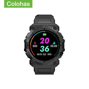 שעון חכם גברים, נשים, מסך מגע ספורט כושר צמידי שעון היד עמיד למים Bluetooth עבור Ios אנדרואיד FD68S Smartwatch אדם