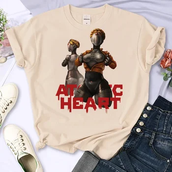 אטומי הלב העליון נשים אופנת רחוב קיץ Y2K חולצות ילדה harajuku בגדים