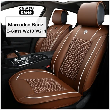 CUWEUSANG מושב המכונית כיסוי עבור מרצדס-בנץ E-קלאס W210 W211 חדשה W124 1993-2008 אביזרי רכב פנימיים (1seat)