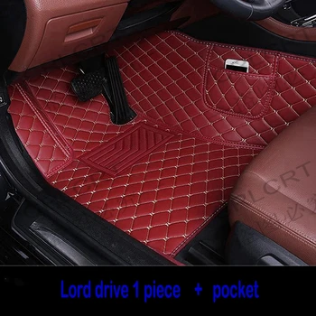CRLCRT המכונית מחצלות עבור אלפא רומיאו ג ' וליה 2017 2018 ברגל מותאמת אישית ריפוד הרכב שטיחים כיס סטיילינג השטיח