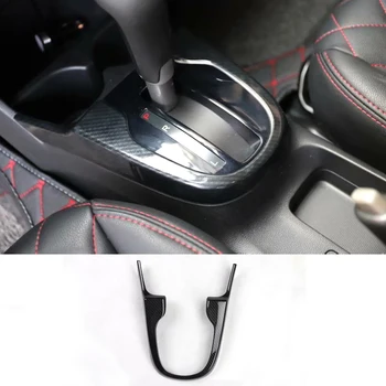 עבור הונדה FIT 2014-2018 רכב ציוד Shift פנל קישוט מסגרת לוח רכב סטיילינג ואביזרים ABS סיבי פחמן סגנון