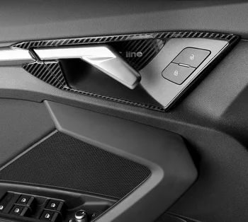 עבור אאודי A3 8Y סדאן Sportback 2021 2022 הפנים אביזרי רכב דלת פנימית ידית הקערה מסגרת עיצוב לכסות לקצץ