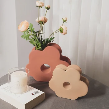 Morandi קרמיקה אגרטל פרחי הביתה בסלון טלוויזיה ארון קישוט קישוט שולחן העבודה להציג אמנות אגרטלים לחנוכת בית מתנות מלאכת יד