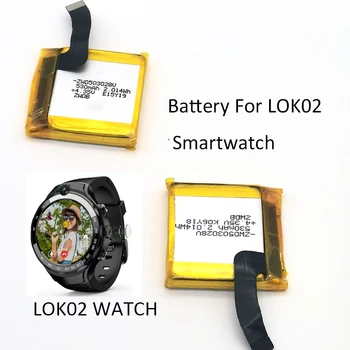 החלפת רצועת שעון להקה חגורת שעון חכם LOK02 טלפון שעון פלסטיק הכיסוי האחורי נטענת סוללה 530mah