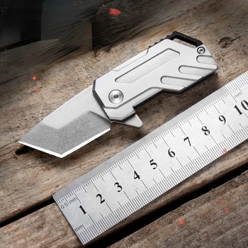 D2 פלדה קמפינג ההישרדות בטבע קיפול קצה הסכין קשיות גבוהה תכליתי נייד פירות סכין יומי משק הבית הסכין