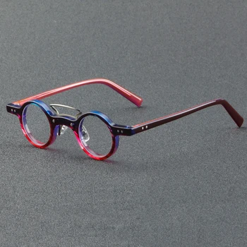 אופנה אצטט עגול קטן מסגרת משקפיים באיכות גבוהה נשים מעצב מותג משקפי יפנית מערכת רטרו eyeglassesoptical