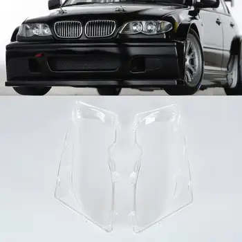 2pcs/ זוג מכוניות זכוכית שמאל ימין קדמי פנס עדשה המנורה כיסוי עבור BMW E46 3-סדרת 01-06