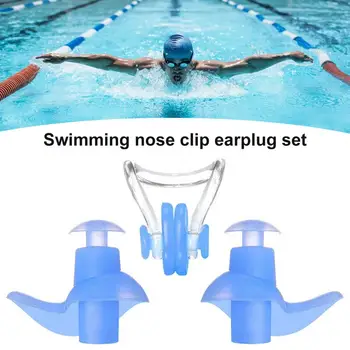 1 הגדרת גלישה הכרית ארגונומיה סימטרית חזקה קשיחות עמיד למים סיליקון שחייה באף סרטון אטמי אוזניים להגדיר ספורט מים