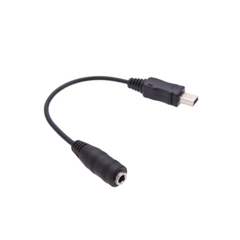 Andoer Mini USB, 3.5 mm מיקרופון מיקרופון כבל מתאם כבל עבור Gopro Hero 1 2 3 3+ 4 מצלמה מיקרופון מיקרופון כבל מתאם