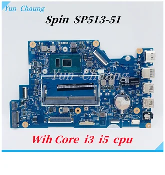 16801-1 מ ' 448.0A614.001M 448.0A615.001M עבור Acer ספין 5 SP513-51 מחשב נייד לוח אם NBGK41100A עם i3 i5 i7 CPU DDR4 לוח האם