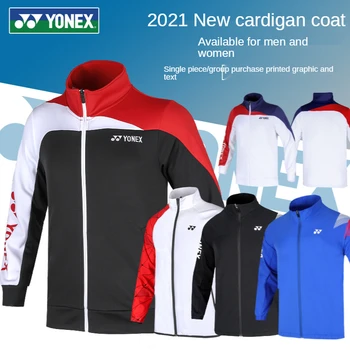 מקורי YONEX שרוול ארוך ספורט ג 'רזי ספורט בגדי ספורט בדמינטון בגדים לגברים נשים' קט