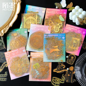 10sets Kawaii נייר מדבקות חלום הזהב היומן מתכננת דקורטיביים מחמד מדבקות רעיונות DIY מלאכה מדבקות