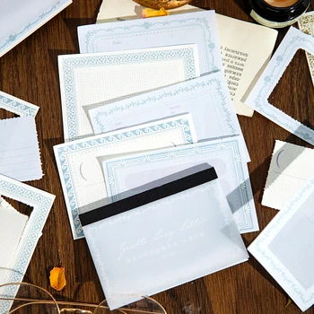 40Pcs חומר הערה הספר עדין מכתב ארוך מחברות קולאז ' קרקעיות דקורטיביים נייר רקע עיצוב אלבומים 100*69MM