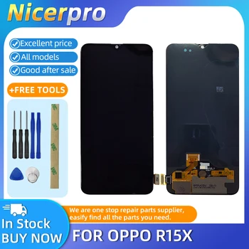 מקורי OLED מסך LCD עם הדיגיטציה הרכבה המלא עבור OPPO R15X תצוגת LCD מסך מגע החלפת חלקי טלפון