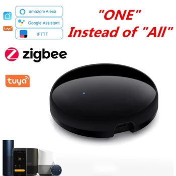 Tuya Zigbee 3.0 חכם, שלט רחוק IR עבור AC טלוויזיה חכמה הביתה Blaster אוניברסלי אינפרא אדום מרחוק Controller עבור Alexa הבית של Google