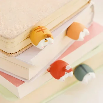 Kawaii חיות מצוירות סימניות חמוד דף הספר מחזיק קוריאה כתיבה המורה מתנה קריאת פריט ציוד משרדי