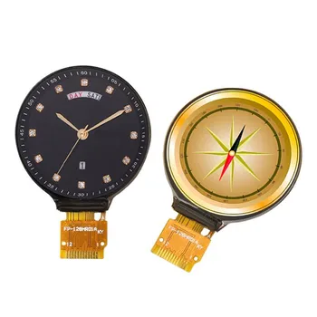 מעגל צבעוני מודול IPS 1.28 אינץ 8PIN SPI LCD TFT צבע סיבוב מסך עם מתאם לוח GC9A01 400 בהירות 240(RGB)*240