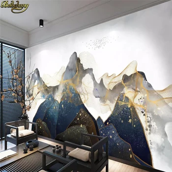 beibehang תמונה מותאמת אישית 3D טפט קיר סיני חדש זן דיו נוף בסלון ספה טלוויזיה רקע קיר ציור קיר נייר