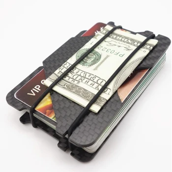 מותג אלומיניום דק ID הבנק מחזיק כרטיס RFID כרטיס ארנק כרטיס אשראי תיק מינימליסטי גברים, ארנקים מיני נסיעות הארנק ארגונית