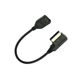 USB AUX כבל מוסיקה MDI MMI עמי USB נקבה ממשק אודיו AUX מתאם חוט נתונים עבור אאודי A3 A4 A4L A5 A6 A8 Q5